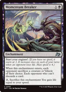 FOIL MOMENTUM BREAKER mtg NM Aetherdrift 1 Unc - Image 1