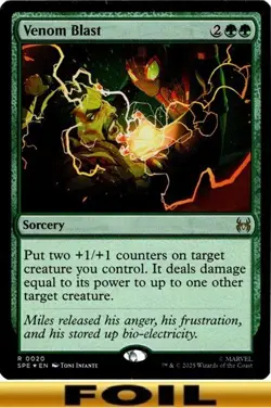 1x - Venom Blast - FOIL #20 - Marvel's Eternal - NM MTG - Image 1