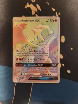 Reshiram GX 71/70 Dragon Majesty Secret Rare Pokemon Trading Card Game - Image 1