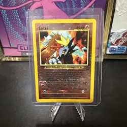 Pokemon - Entei 34/53 Wotc Promo Reverse Holo - Vintage - NM - Image 1