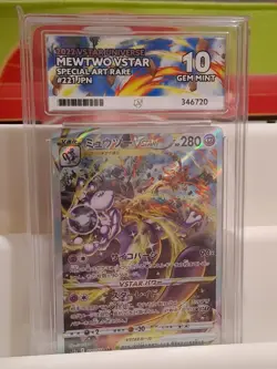 Pokemon TCG Japanese Vstar Universe - Mewtwo Vstar SAR 221/172 ACE 10 GEM MINT - Image 2