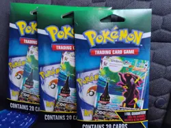 Pokemon Mystery Booster Packs TCG 20 Card Each Foil Card Guaranteed X 3 2025 NEW - Image 1