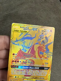 Reshiram & Charizard GX Tag Team Pokemon Card - Image 2