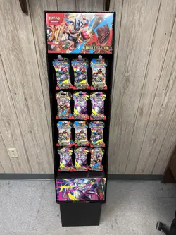 POKEMON MEGA EVOLUTIONS 90 Pack Sleeved Booster Case Display & Base! - Image 1