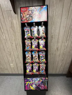 POKEMON MEGA EVOLUTIONS 90 Pack Sleeved Booster Case Display & Base! - Image 3
