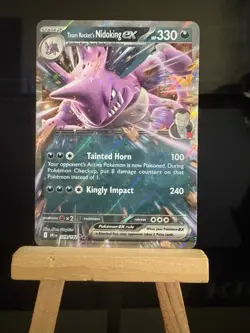 TEAM ROCKET’S NIDOKING EX - 119/182 Destined Rivals NM - Double Rare - Pokemon - Image 1