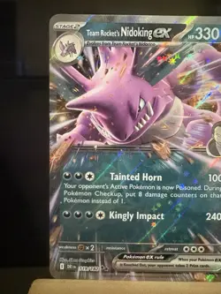 TEAM ROCKET’S NIDOKING EX - 119/182 Destined Rivals NM - Double Rare - Pokemon - Image 2