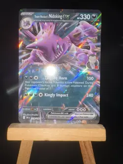 TEAM ROCKET’S NIDOKING EX - 119/182 Destined Rivals NM - Double Rare - Pokemon - Image 4