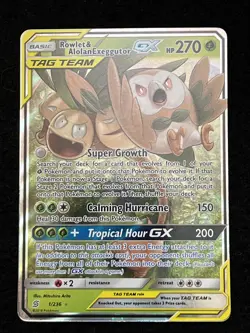 Pokemon ROWLET & ALOLAN EXEGGUTOR GX 1/236 (Ultra) Unified Minds - NM/Near Mint - Image 1