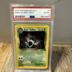 2000 POKEMON ROCKET #7 DARK GOLBAT-HOLO PSA 6 - Image 1