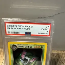 2000 POKEMON ROCKET #7 DARK GOLBAT-HOLO PSA 6 - Image 2