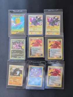 Pokemon Celebrations Lot (9) / Pikachu / Luxray / Gyarados / Groudon / Donphan - Image 1