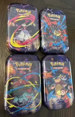 (x4) Mega Evolution Mini Tin ( Lot Of 4) Sealed Pokemon - Image 1