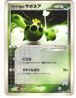 2003 PL Pokemon Team Aqua's Cacnea 011/080 Magma vs Aqua ADV Japanese - Image 2