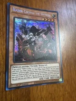 Blazing Cartesia, The Virtuous MP23-EN162 1st Prismatic Secret Rare NM Yugioh - Image 3