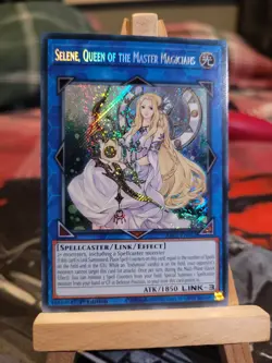 YUGIOH SELENE,QUEEN OF THE MASTER MAGICIANS RA01-EN047 SECERT RARE 1ST ED NM - Image 1