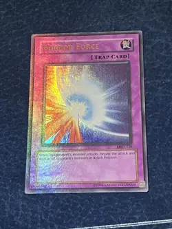Mirror Force MRD Misprint Max Foil Bleed Metal Raiders Lp Yugioh Ultra Rare - Image 3