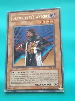 Yugioh - Gravekeeper's Watcher Rare 1st Edition PGD-064 MP - Image 1