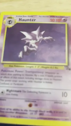 Pokemon TCG Haunter Fossil Unlimited Rare Holo Card 6/62 - Image 2