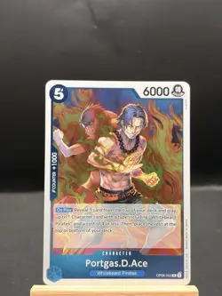 One Piece Card Game Portgas D Ace OP08-052 English - Image 3