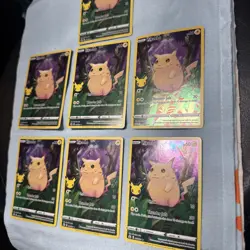 7x Pikachu 005/025 Celebrations Full Art Holo Pack Fresh NM/M Pokemon Cards Lot - Image 2