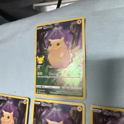 7x Pikachu 005/025 Celebrations Full Art Holo Pack Fresh NM/M Pokemon Cards Lot - Image 3