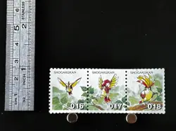 Pidgeot Evolution Pokemon Stamp Shogakukan Japanese Nintendo Japan Card TCG - Image 2