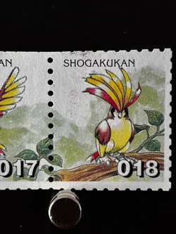 Pidgeot Evolution Pokemon Stamp Shogakukan Japanese Nintendo Japan Card TCG - Image 5