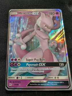 Pokemon Card Mewtwo GX Hp180 031/068 Pre-owned - Image 2