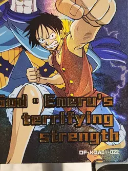 Monkey D Luffy NH OP-kda01-022 One Piece Anime TCG CCG Anime Card - Image 1
