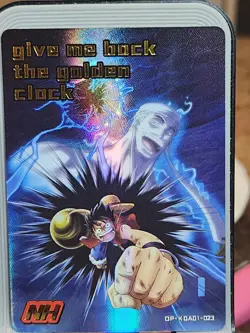 Monkey D Luffy NH OP-KDAD1-023 One Piece Anime TCG CCG Anime Card Nico Boa Holo - Image 1