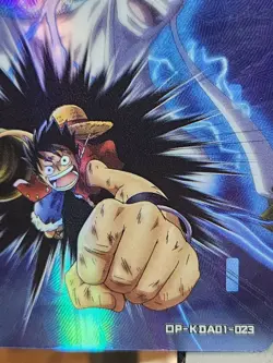 Monkey D Luffy NH OP-KDAD1-023 One Piece Anime TCG CCG Anime Card Nico Boa Holo - Image 2