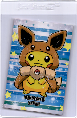 Peruvian Pokemon Card pikachu eevee - Image 1