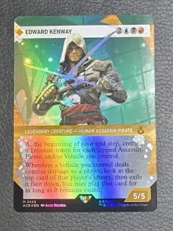 Edward Kenway (Showcase) Universes Beyond: Assassin's Creed Foil MTG Magic Card - Image 1