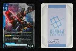 2025 Gundam Card Game Newtype Rising GD01 LR Unicorn O2 Banshee (Destroy Mode) - Image 3