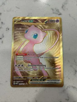 Pokemon TCG Mew EX Metal Gold NM 205/165 Scarlet & Violet 151 Promo Card - Image 1