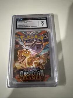 2024 Pokemon Charizard Trainer Tips Insert Card Obsidian Flames CGC 9 - Image 1