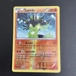 Pokemon Card Zygarde 53/124 XY Fates Collide Reverse Holo Moderately Played - Image 1