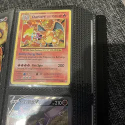 160 RARE LOT Pokemon Card Binder Charizard Pikachu Holo Charizard 11 - Image 1