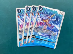 Gabumon BT22-017 Playset Cyber Eden Digimon Card Game x4 - Image 1