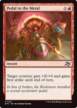 FOIL PEDAL TO THE METAL x4 mtg LP-NM Aetherdrift 4 Common - Image 1