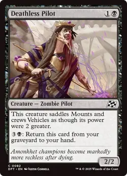 FOIL DEATHLESS PILOT x4 mtg LP-NM Aetherdrift 4 Common - Image 1