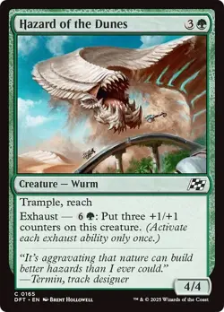 FOIL HAZARD OF THE DUNES x4 mtg LP-NM Aetherdrift 4 Common - Image 1