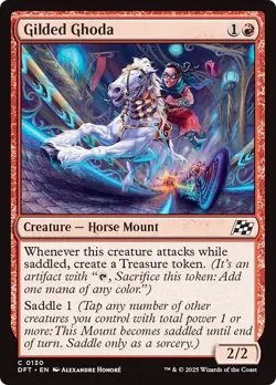 FOIL GILDED GHODA x4 mtg LP-NM Aetherdrift 4 Common - Image 1