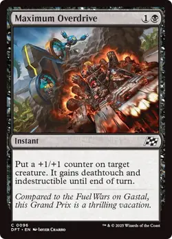 FOIL MAXIMUM OVERDRIVE x4 mtg LP-NM Aetherdrift 4 Common - Image 1