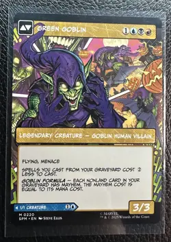 MTG SPM Norman Osborn BORDERLESS Spiderman Magic the Gathering 220 Non Foil - Image 2