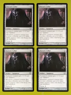 Avacyn's Collar x4 Dark Ascension 4x Playset Magic the Gathering MTG - Image 1