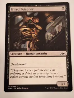 Hired Poisoner - Guilds of Ravnica - Magic the Gathering MTG Nice! - Image 1