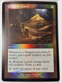 Dragon's Hoard - Retro Frame FOIL - WPN & Gateway Promo- Magic the Gathering MTG - Image 1