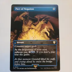 Magic the Gathering - Pact of Negation (Borderless) - Lord of the Rings - NM - Image 1